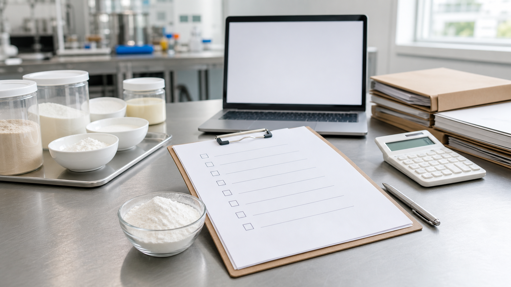 Food manufacturer preparing a coconut milk powder sourcing enquiry checklist